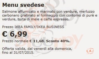 Menù Ristorante Ikea A Genova