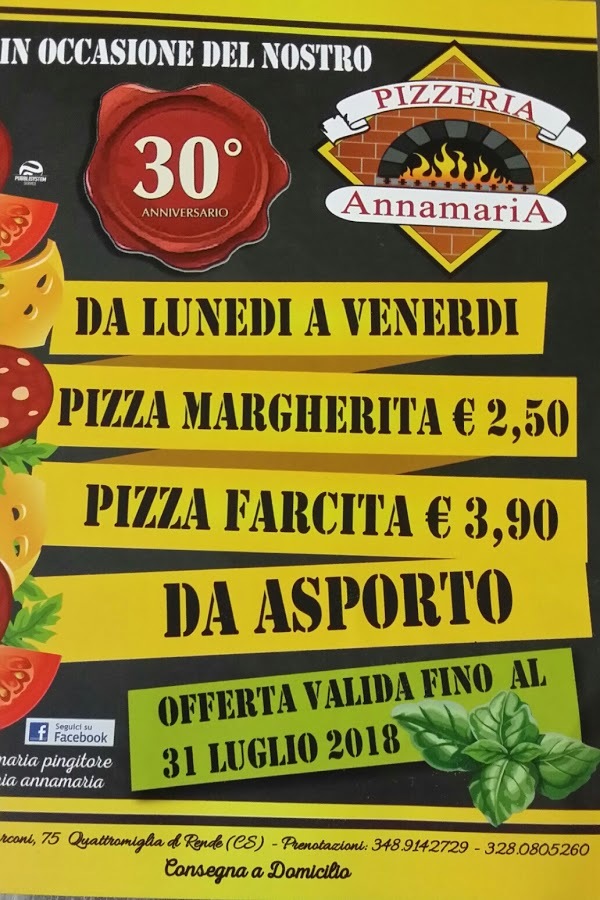 Pizzeria Annamaria Di Bartucci Danilo, Rende