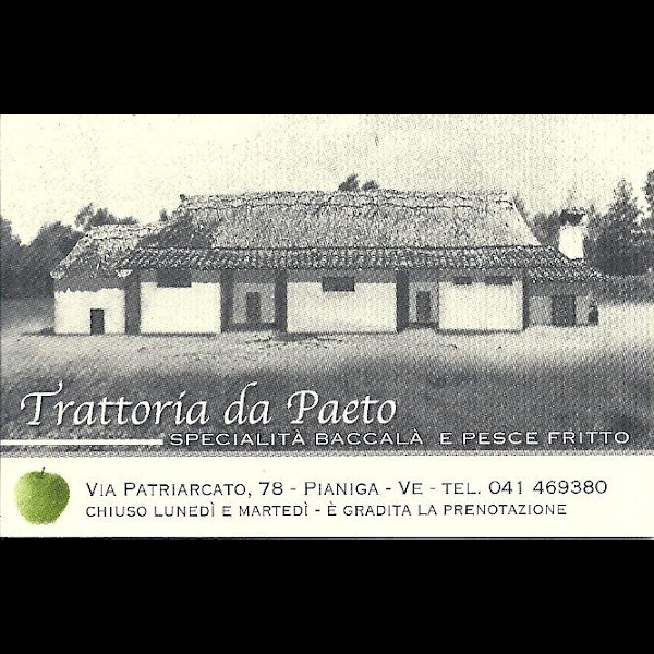 Trattoria Da Paeto, Pianiga