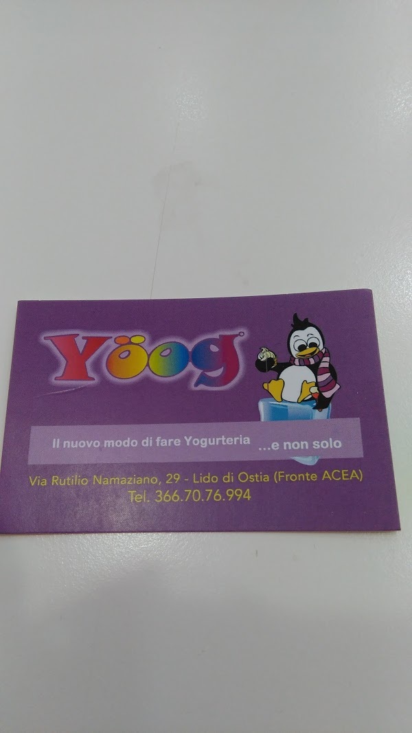 Yoog Yogurteria, Lido di Ostia