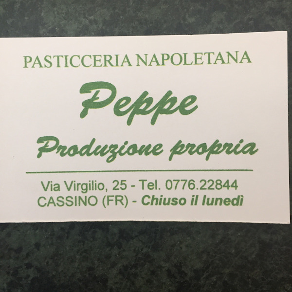 Pasticceria Peppe, Cassino