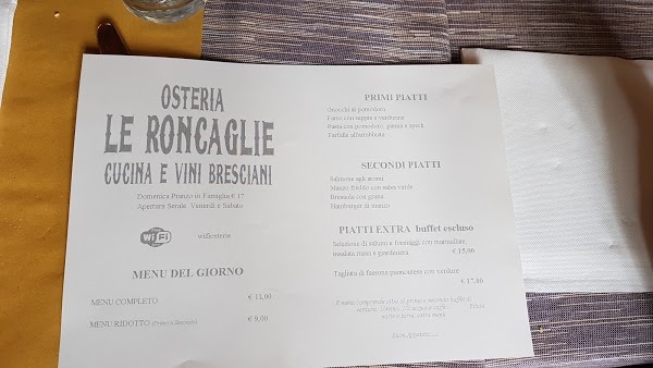 Osteria Le Roncaglie, Concesio