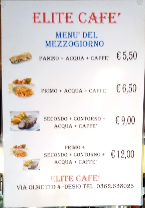 Elite Cafe, Desio