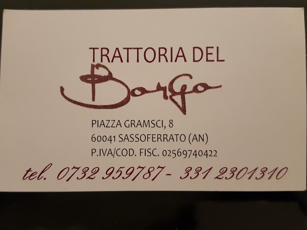 Trattoria Del Borgo, Sassoferrato