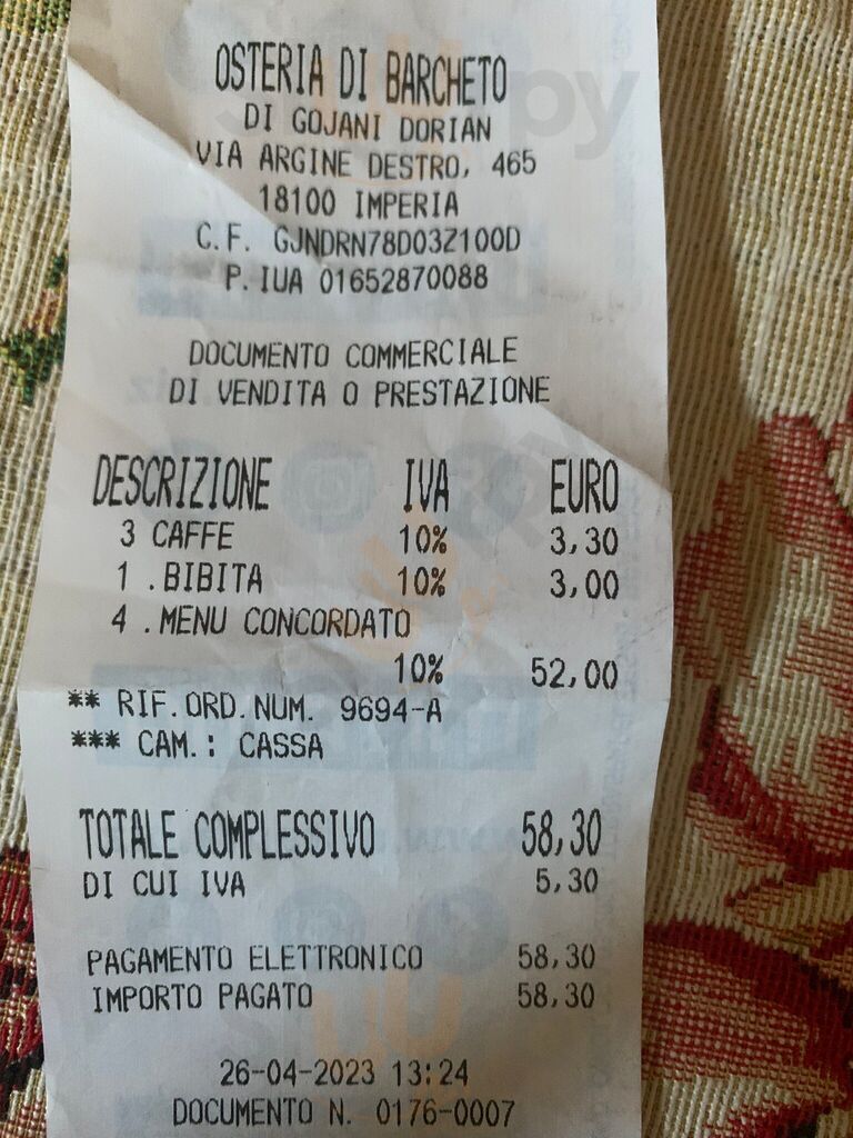 Foto di Osteria Di Barcheto - 10/10