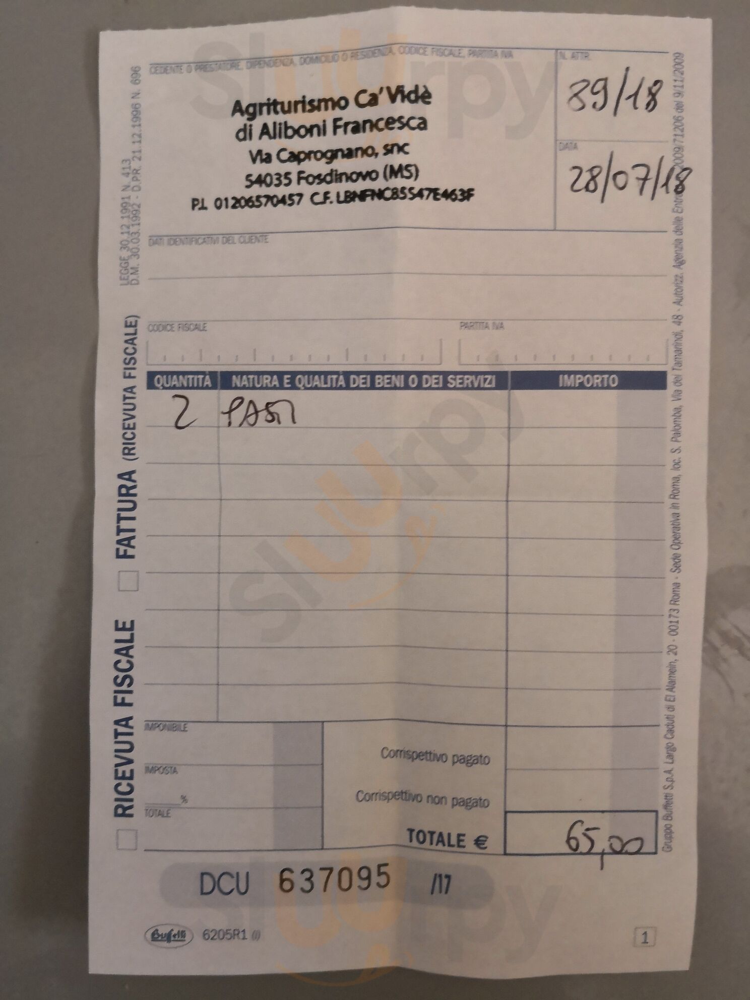 Foto di Ristorante Agriturismo Cà Vidė - 10/10