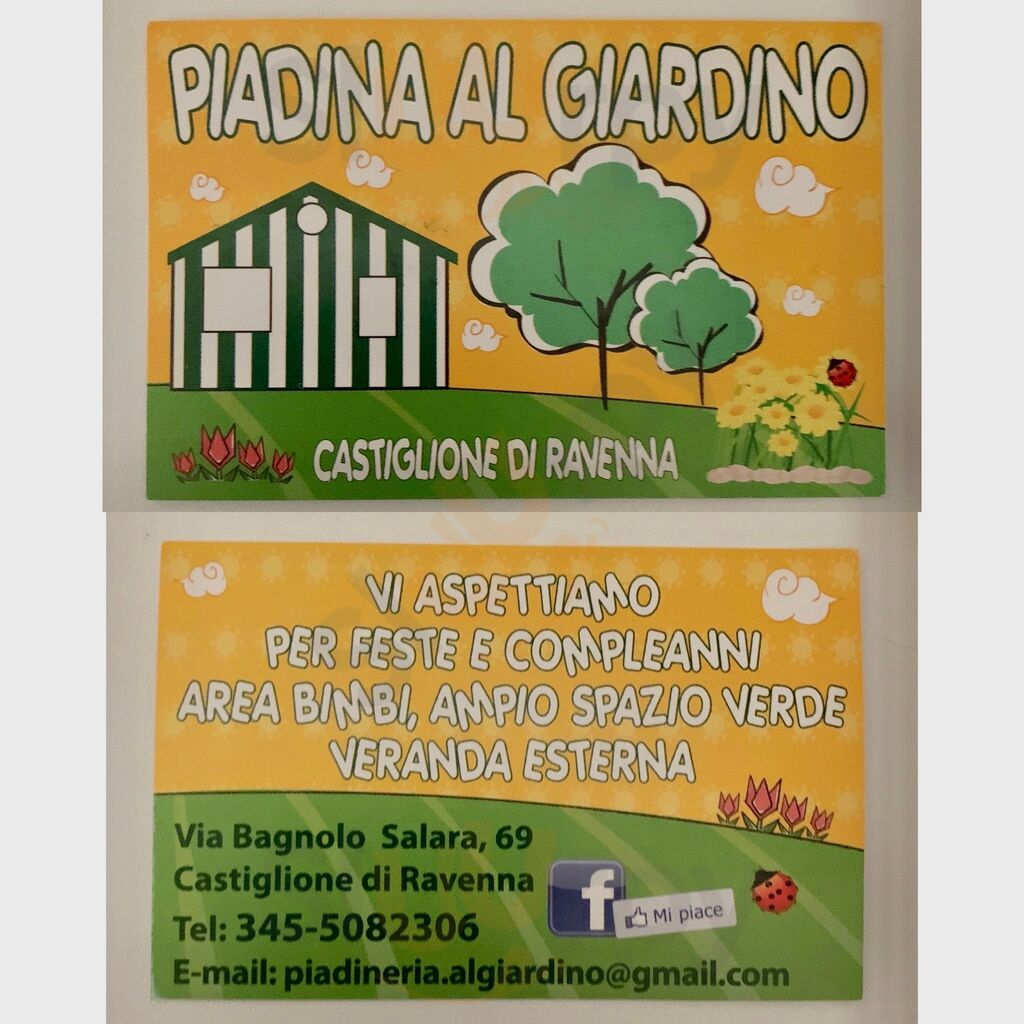 Foto di Piadineria Al Giardino - 7/10