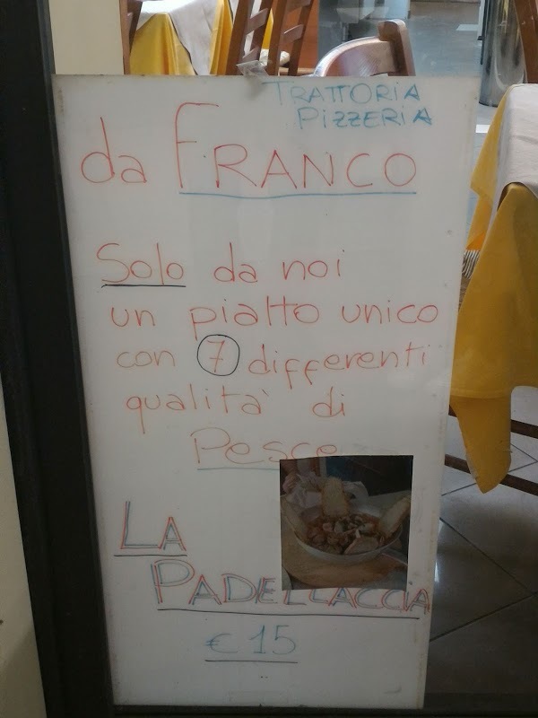 Da Franco Trattoria Pizzeria, Viareggio