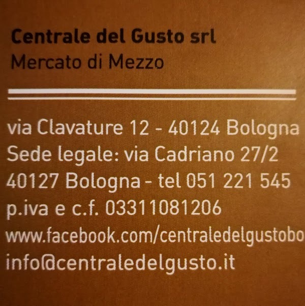 Centrale Del Gusto, Bologna