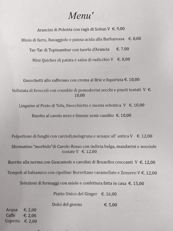 Ginger Bistrot Vegano Vegetariano, Montecatini Terme