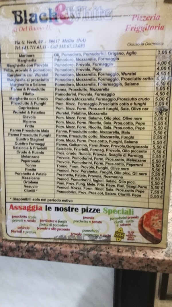 Pizzeria Black E White, Melito di Napoli