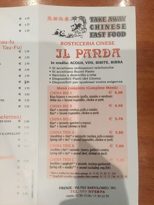 Rosticceria Cinese Il Panda, Firenze