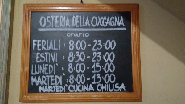 Osteria Della Cuccagna, Configni