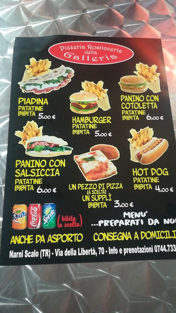 Pizzeria E Rosticceria Della Galleria, Narni