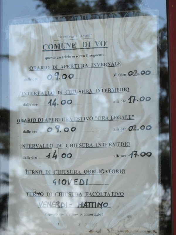 Ristorante Trattoria Ai 4 Venti, VÃ²