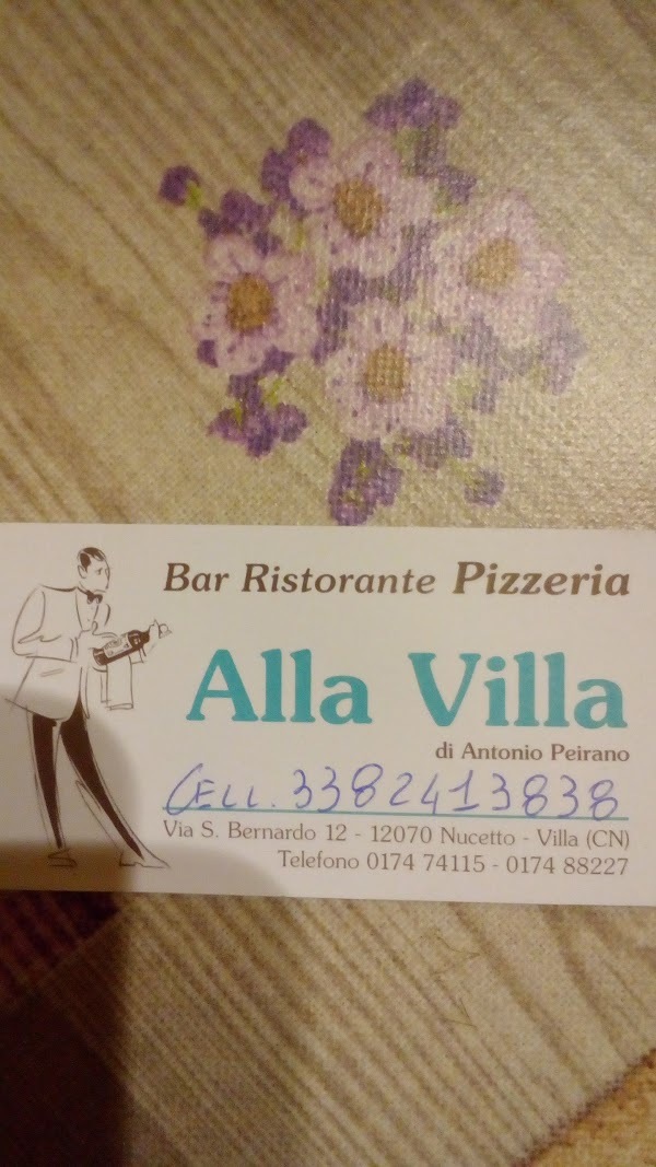 Pizzeria Alla Villa Di Peirano, Nucetto