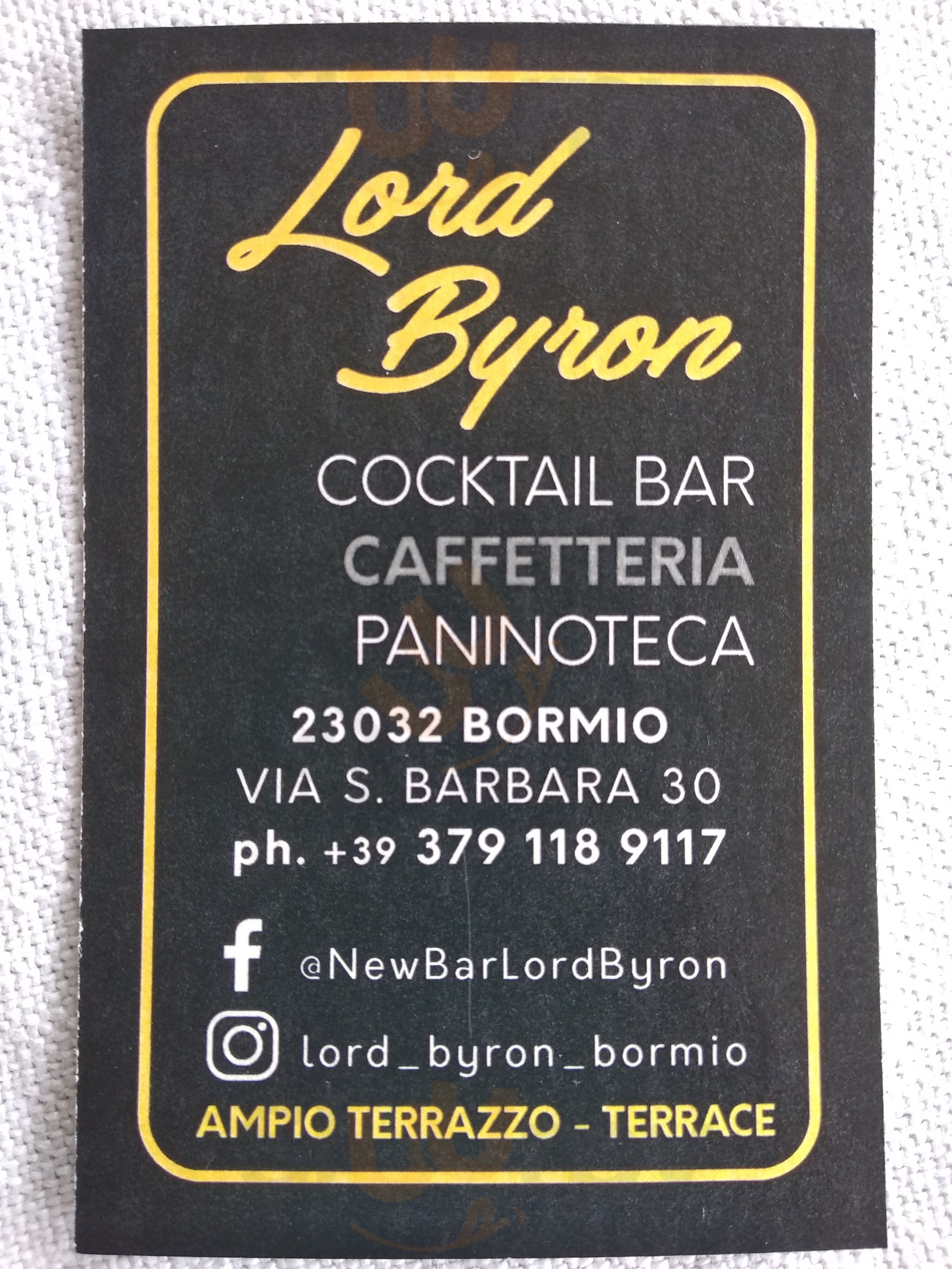 Lord Byron, Bormio