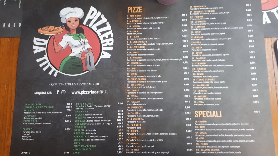 Pizzeria Da Titti, San Pellegrino Terme