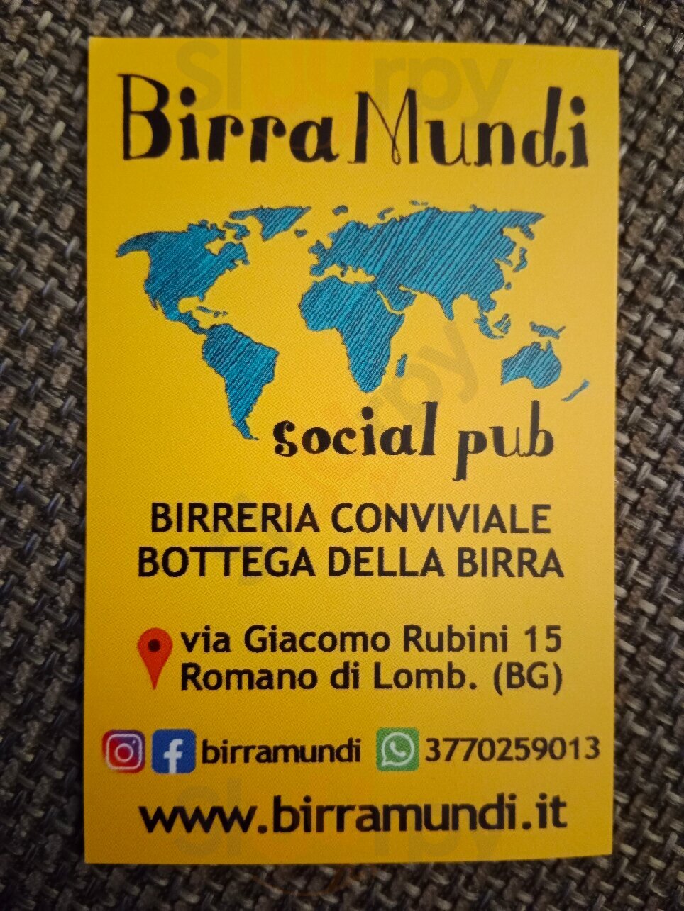 Birra Mundi Social Pub, Romano di Lombardia