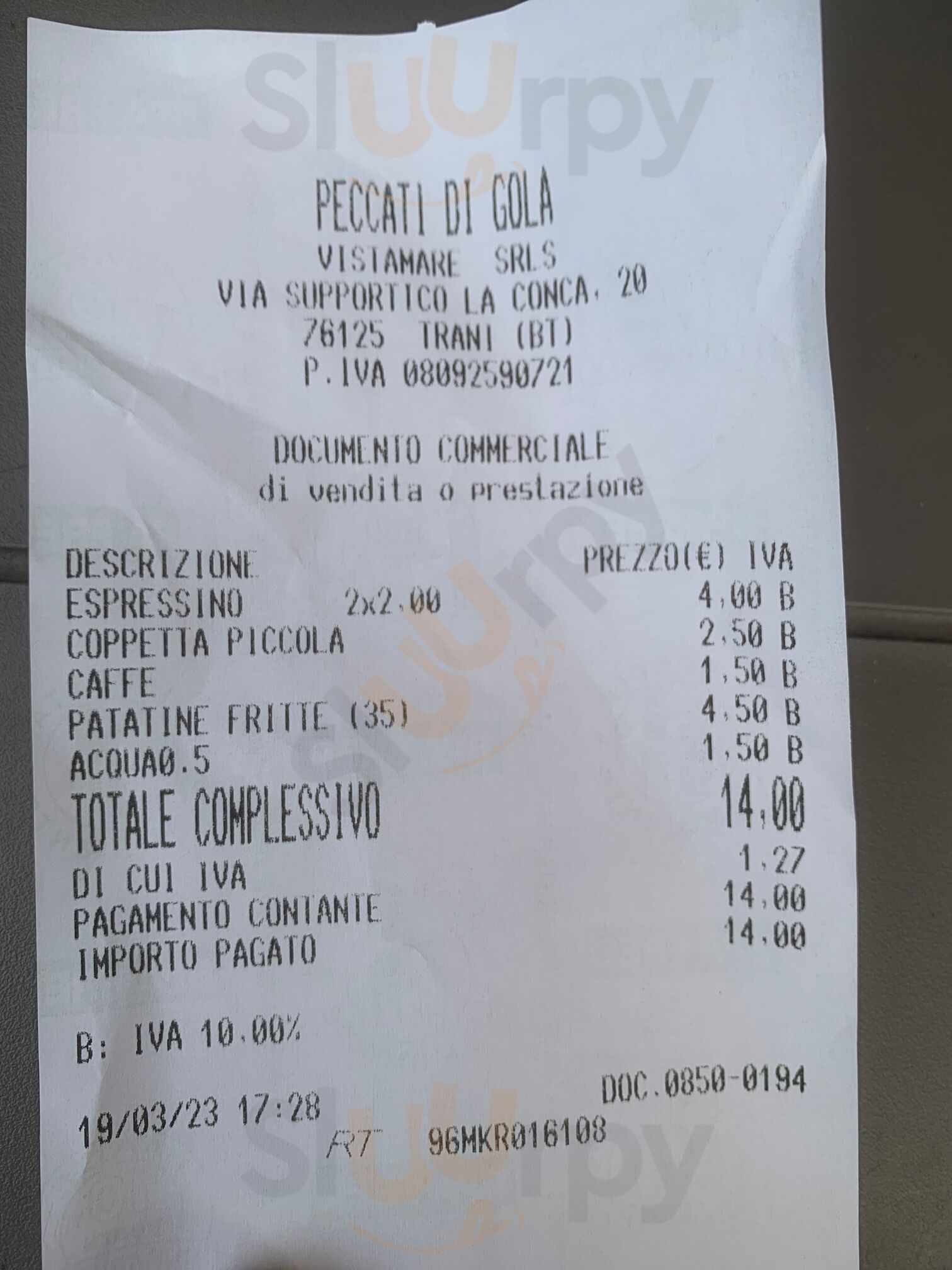 Peccati di Gola Trani