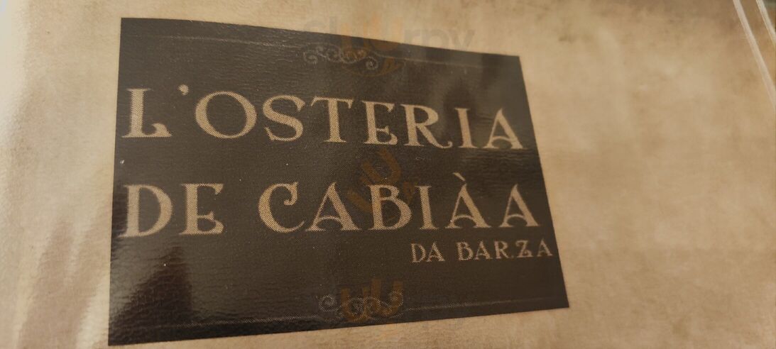 L'osteria De Cabiàa, Cabiate