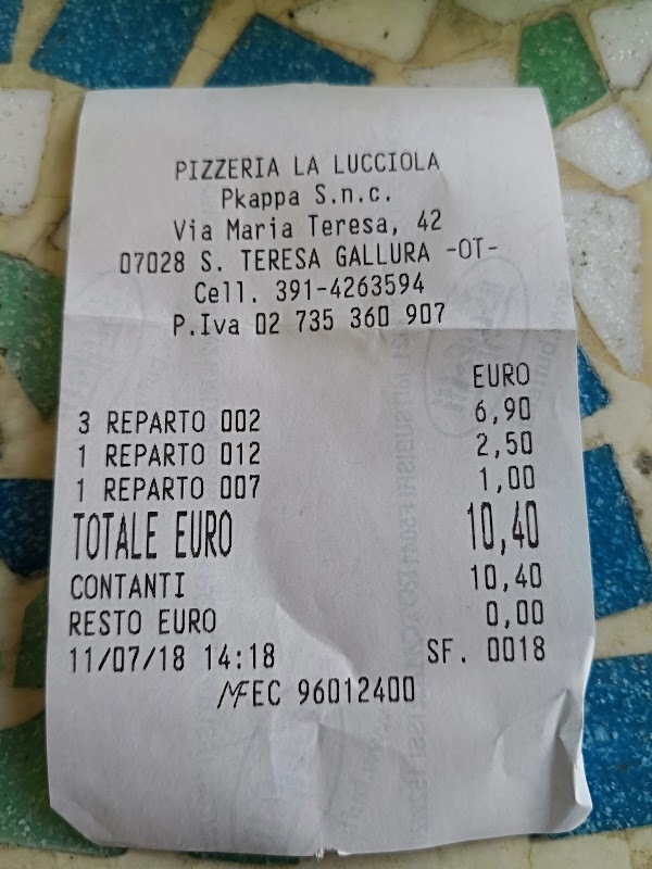 Pizzeria La Lucciola, Santa Teresa Gallura