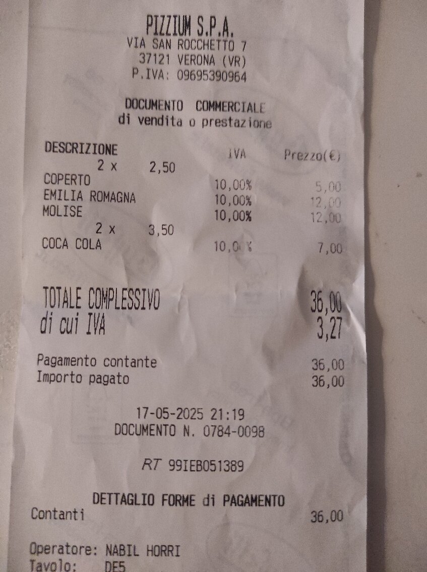 Foto di Pizzium - Verona Via San Rocchetto - 10/10