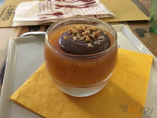 Dolce al cucchiaio ai cachi con crema gianduia