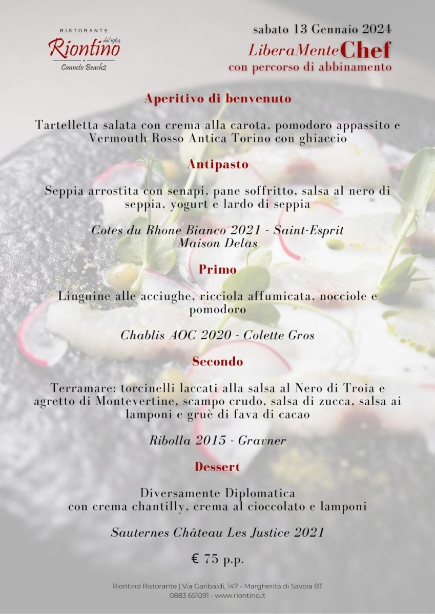 Foto 2 di Ristorante Enoteca Riontino 1964 - Margherita di Savoia