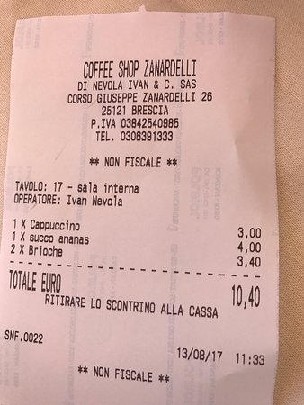 Coffee Shop Zanardelli, Brescia