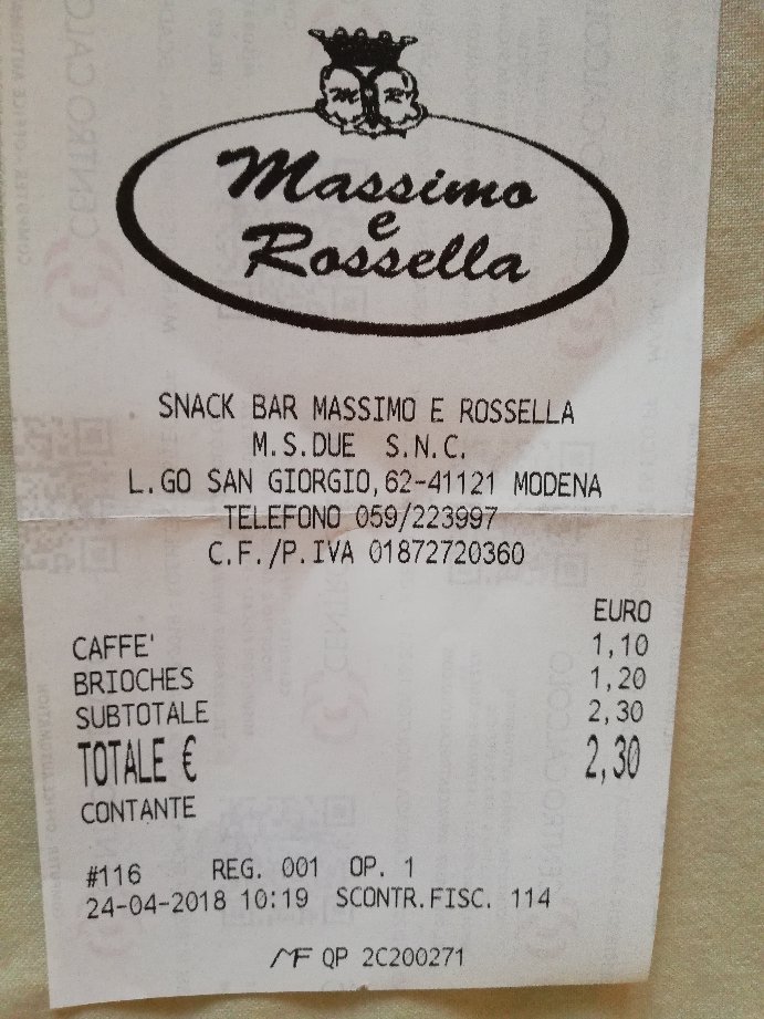 Bar Massimo & Rossella, Modena