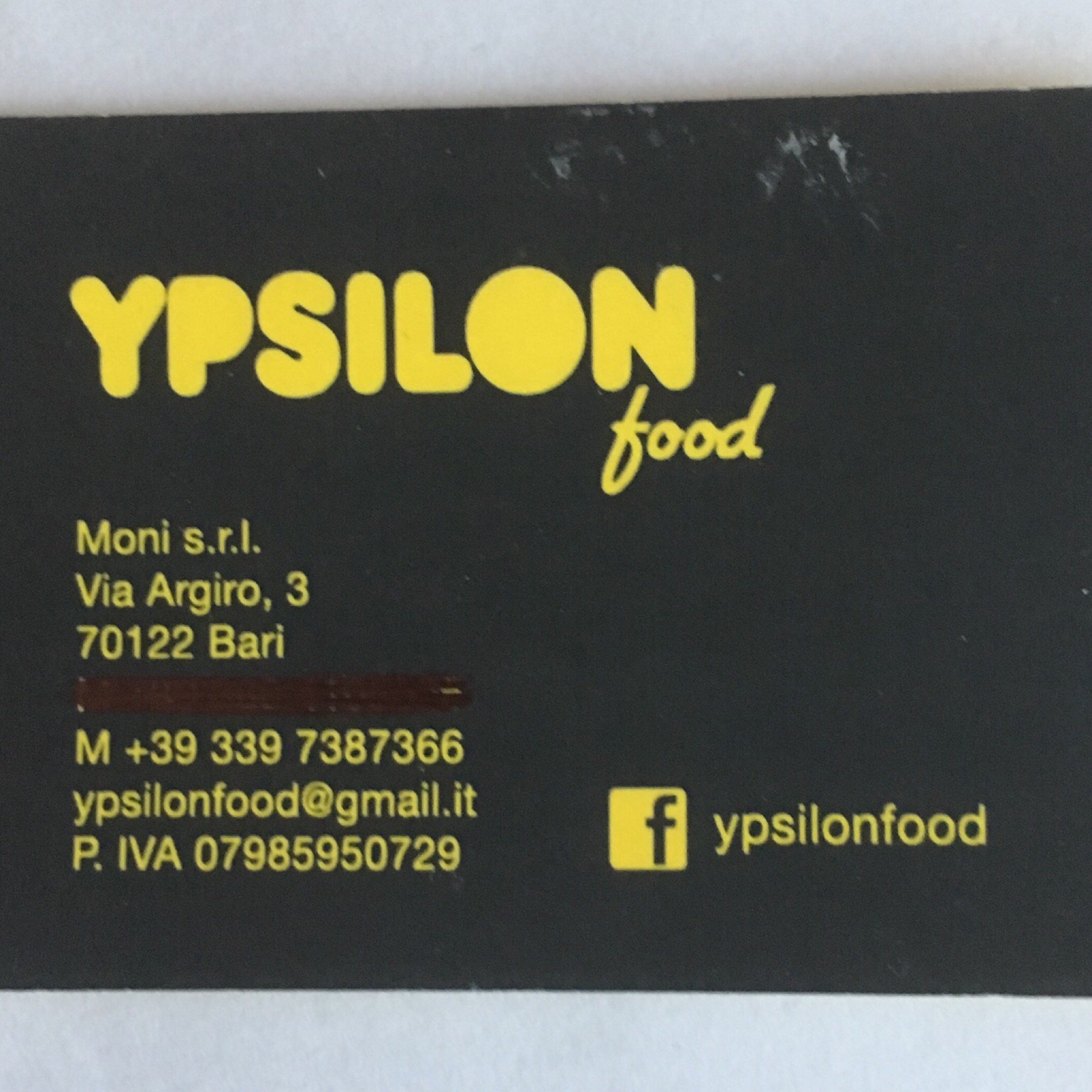 Ypsilon Food, Bari