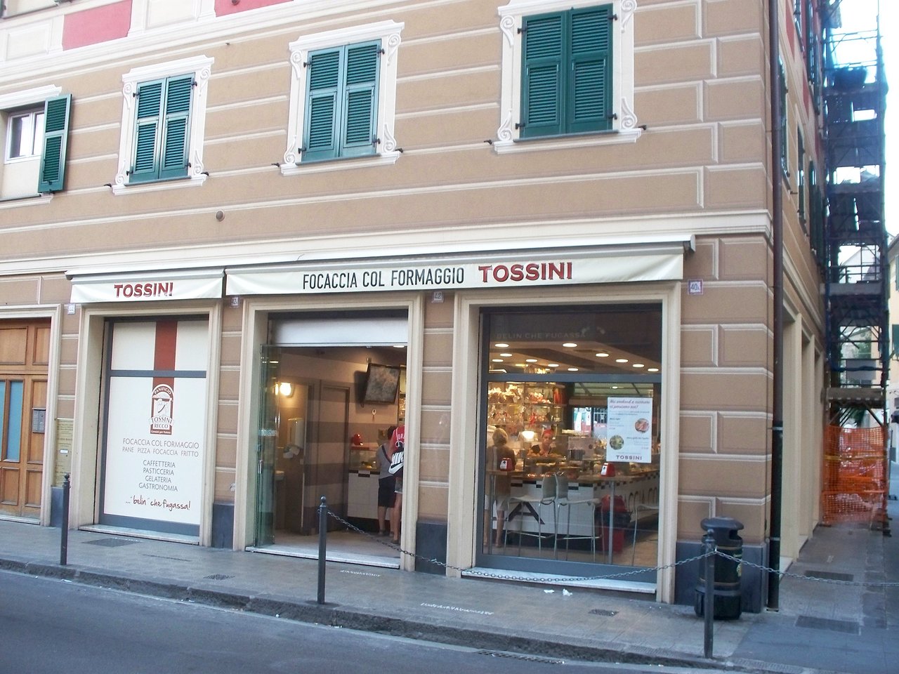 Panificio Pasticceria Tossini, Rapallo menu