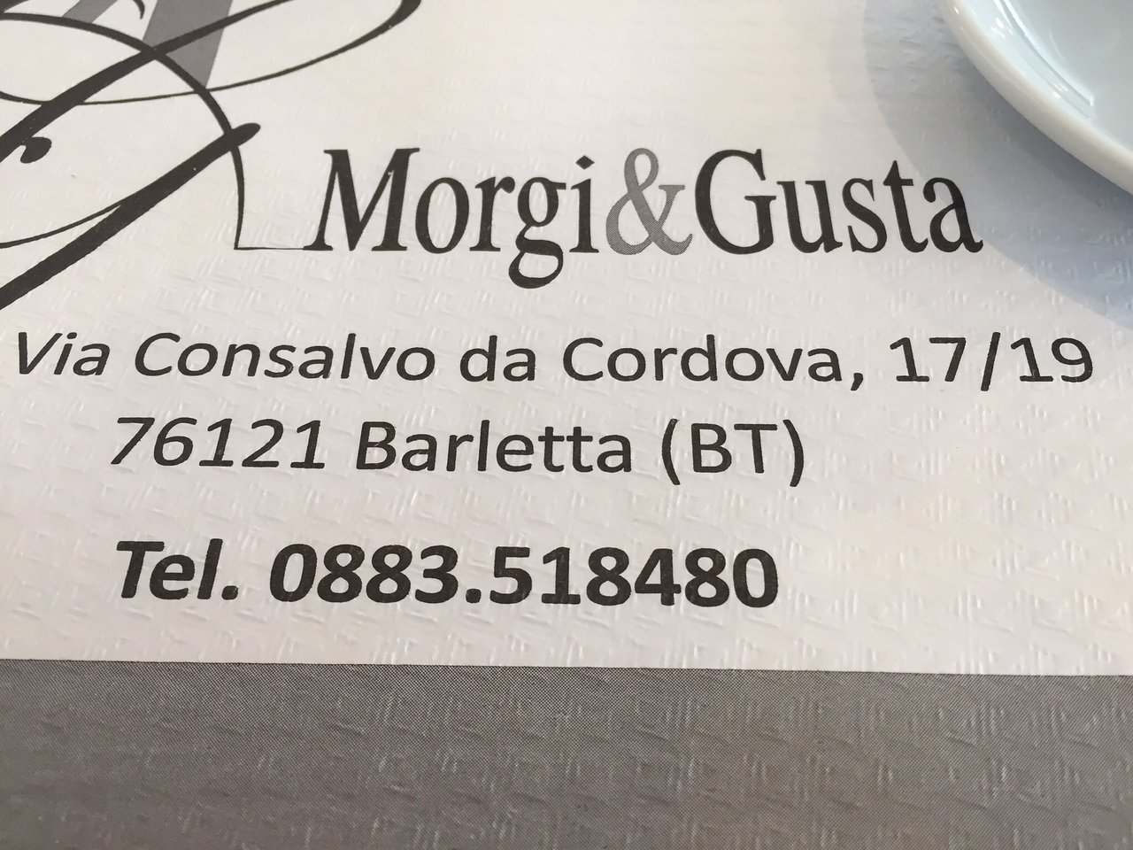 Ristorante Pizzeria Morgi E Gusta, Barletta