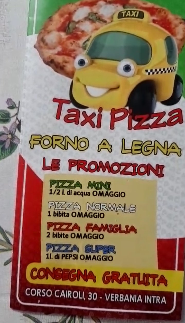 Taxi Pizza, Gravellona Toce