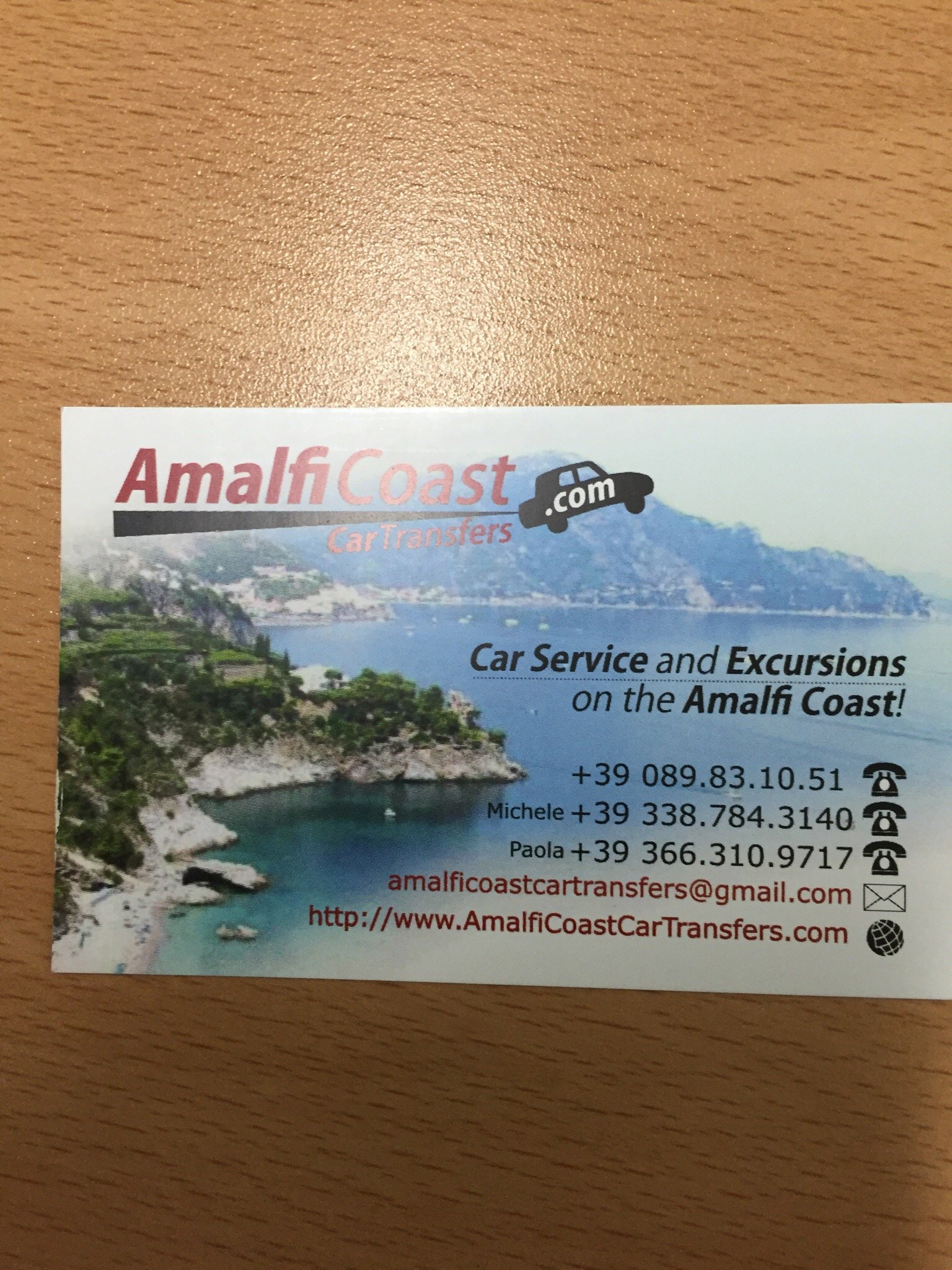 Amalfi Coast Car Transfers