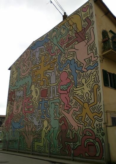 Murale Tuttomondo di Keith Haring