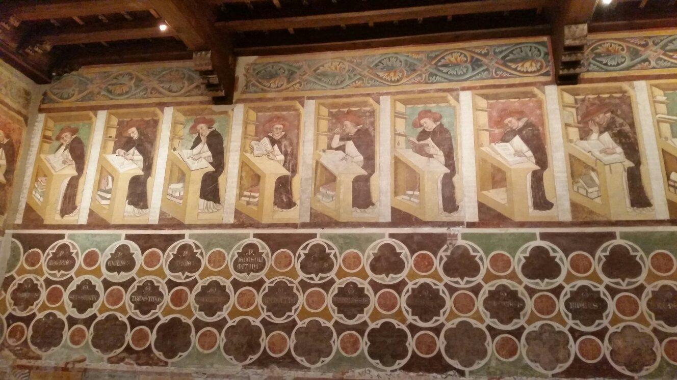 Sala del Capitolo,affreschi di Tommaso da Modena