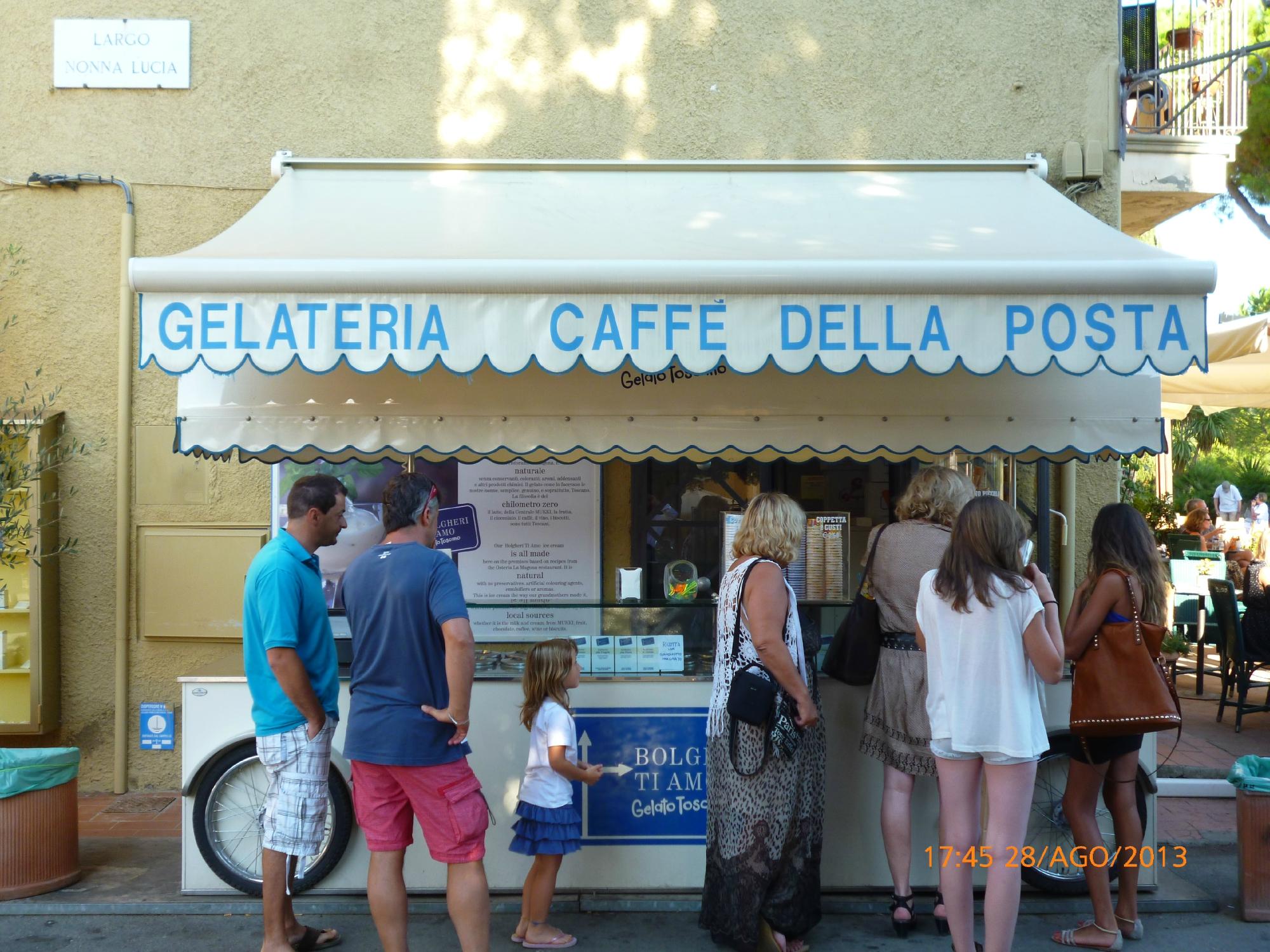 Bolgheri ti amo gelateria caffe della posta