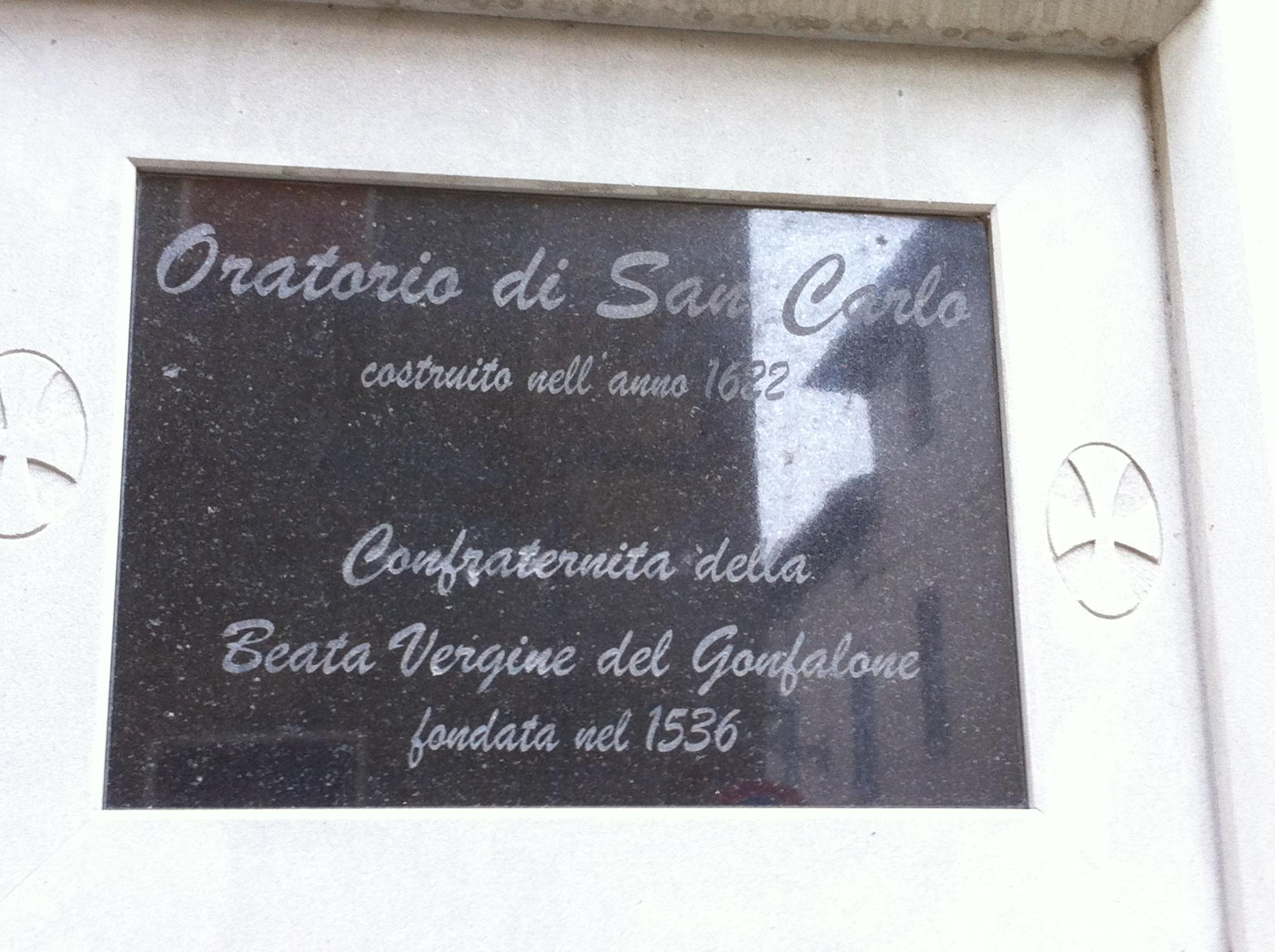 Oratorio di San Carlo