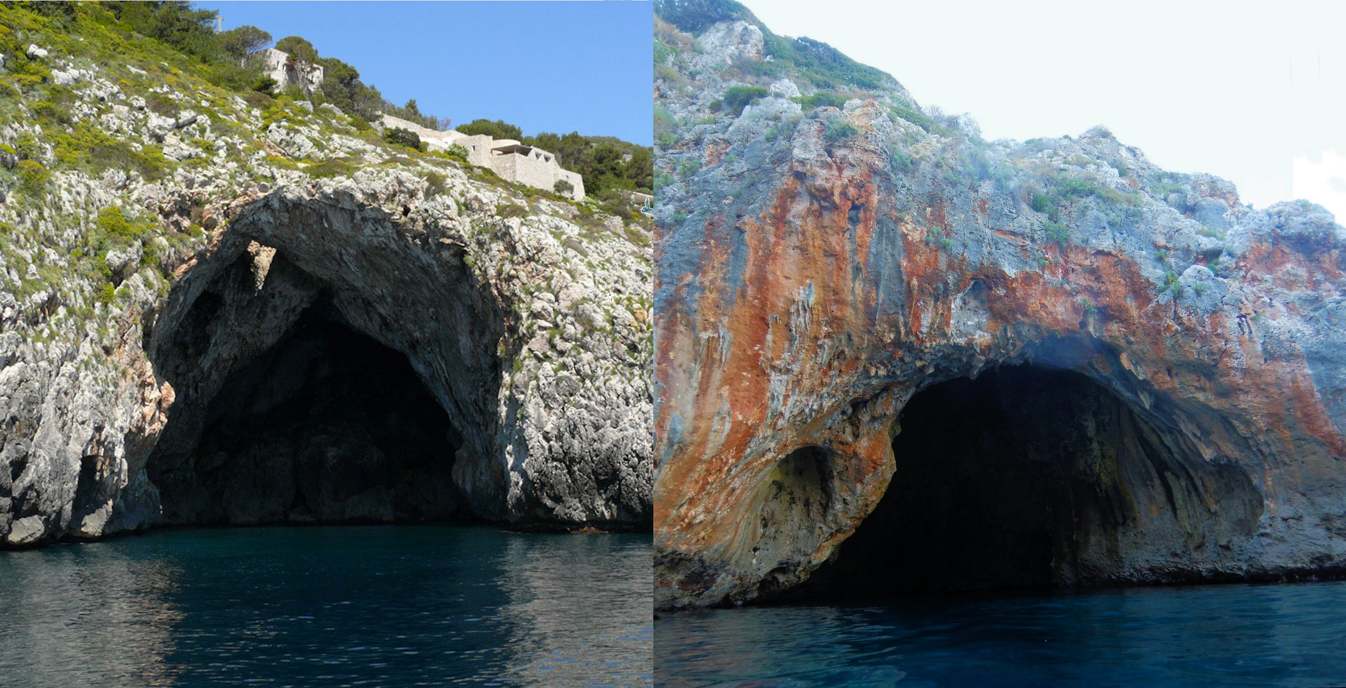 Grotta Piccola e Grotta Grande del Ciolo (o Bocca del Pozzo)