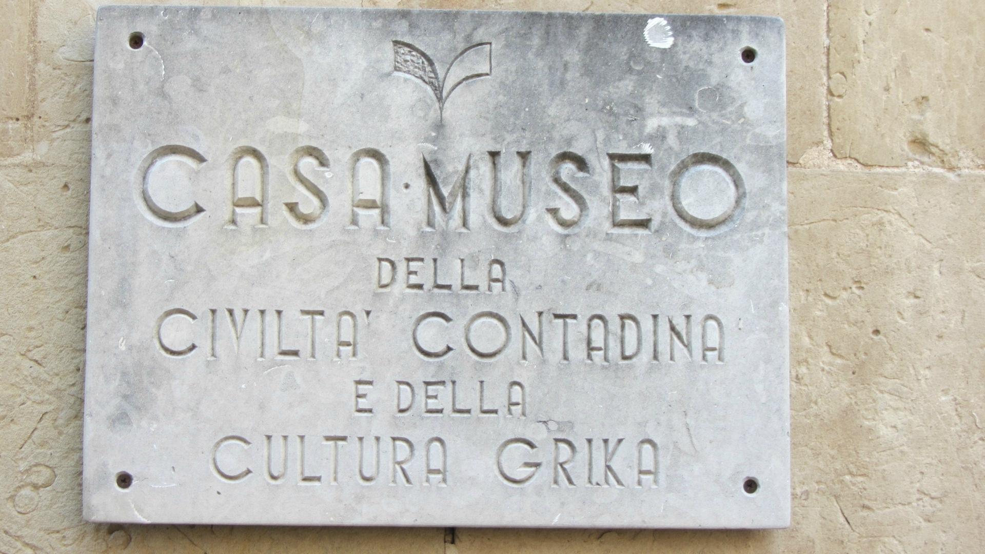 Casa Museo della Civiltà Contadina e della Cultura Grika