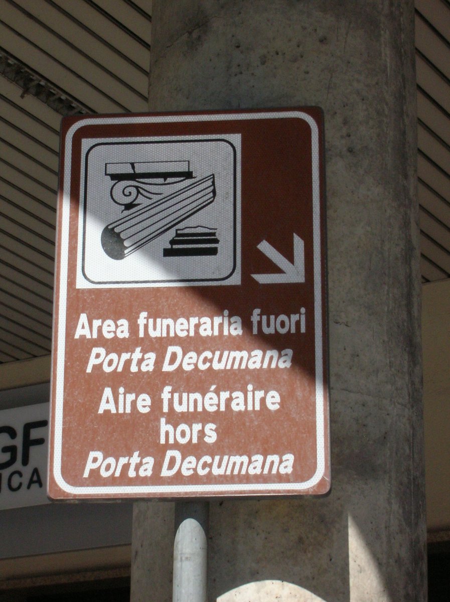 area funeraria fuori Porta Decumana di Aosta