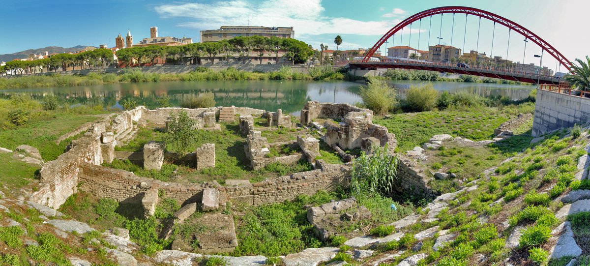 area archeologica nell'alveo del Centa