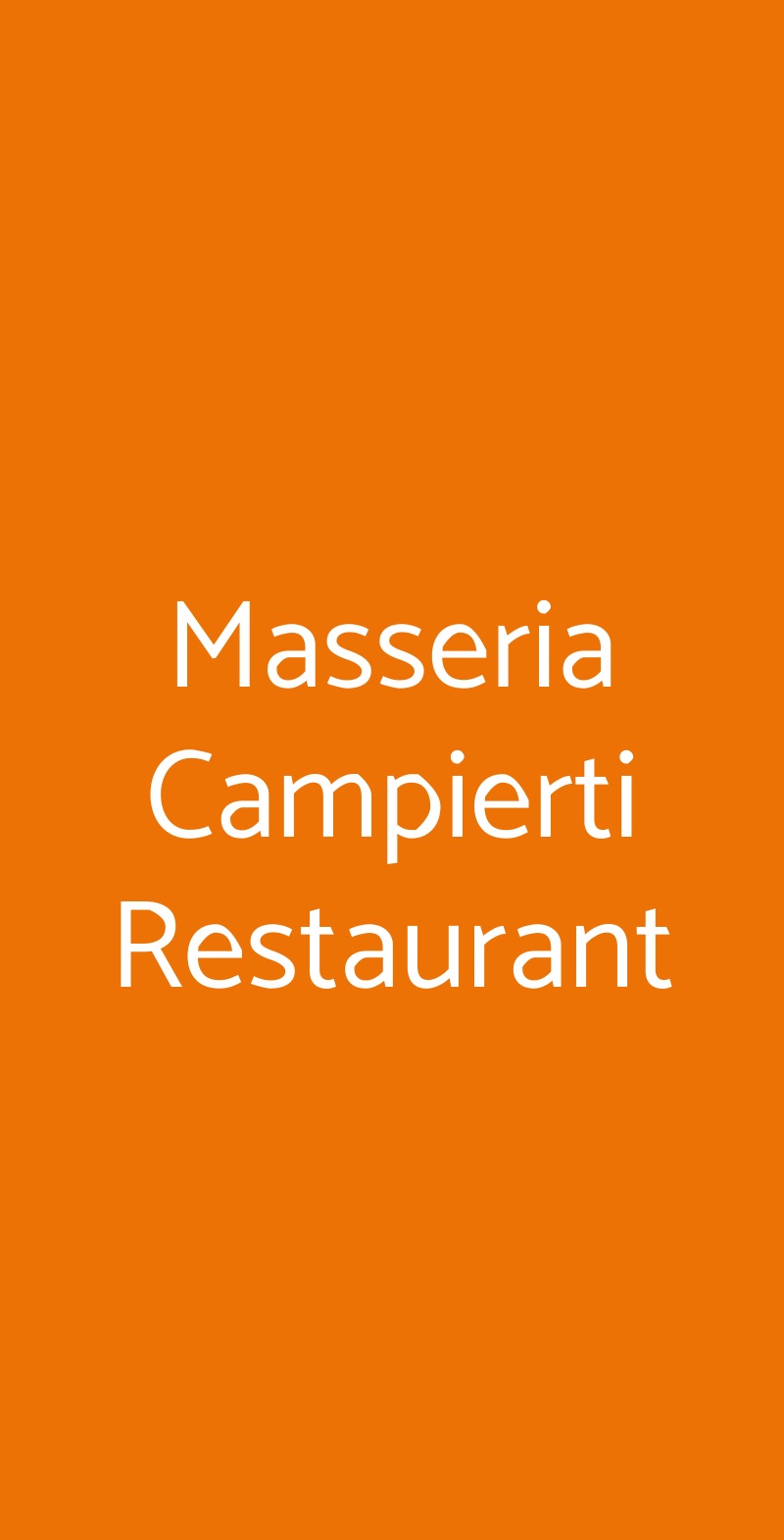 Masseria Campierti Restaurant Falciano del Massico menù 1 pagina