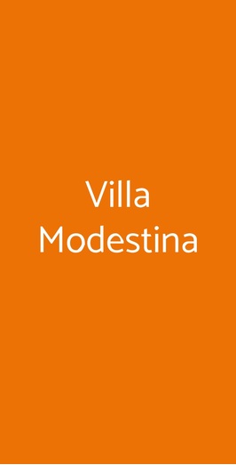 Villa Modestina, Pagani