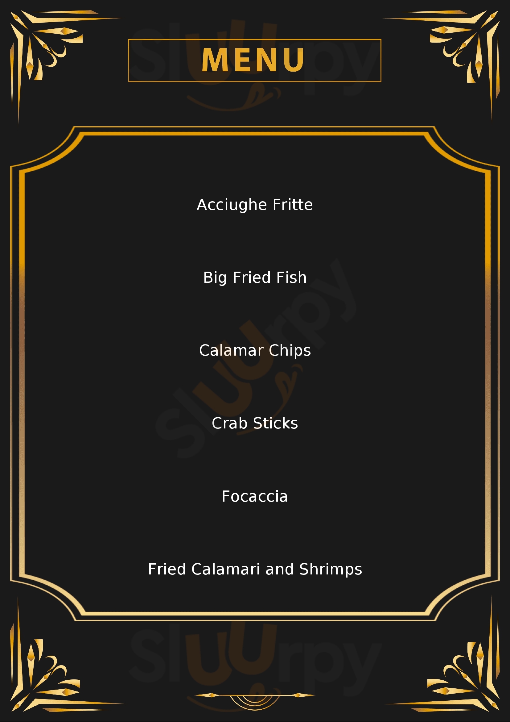 La Barchina Fish &Fried Viareggio menù 1 pagina