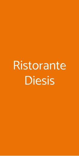 Ristorante Diesis, Torre del Lago Puccini