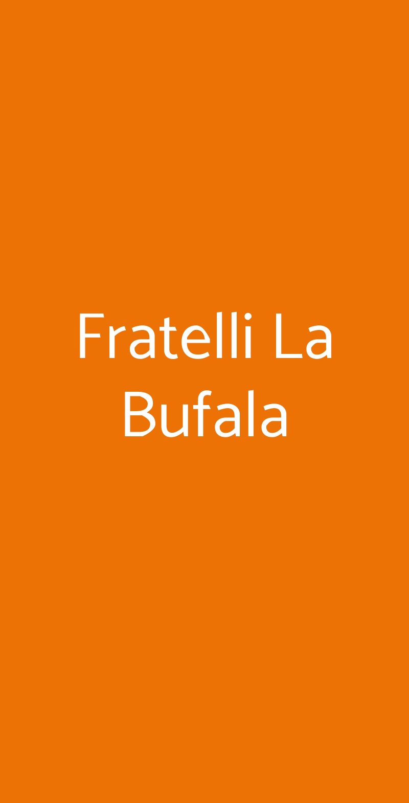 Fratelli La Bufala Caserta menù 1 pagina