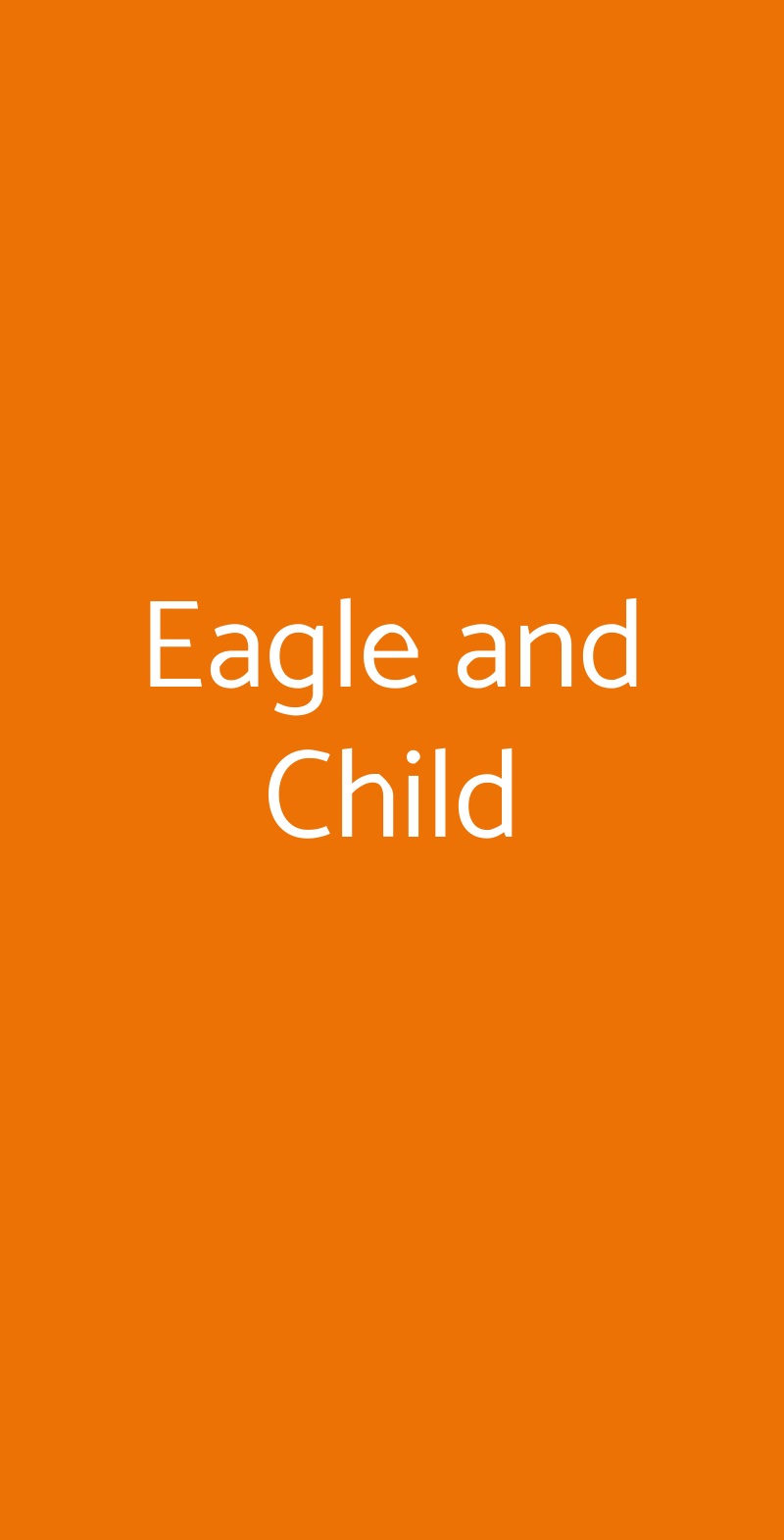 Eagle and Child Caserta menù 1 pagina